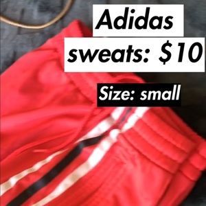 Adidas track suit sweats